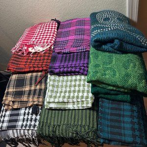 Collection of Scarves (multicolored), very warm, perfect for Winter
